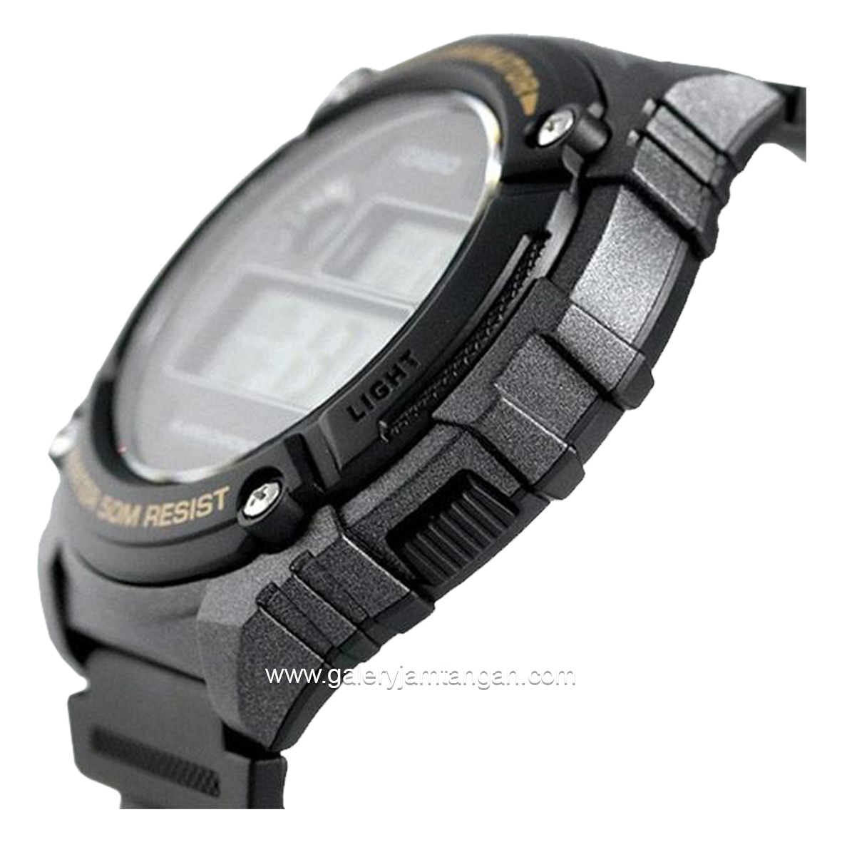 CASIO W-216H-1BVDF Digital Black Resin Strap