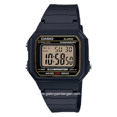 CASIO General W-217H-9AVDF Black List Blue Digital Rubber Strap