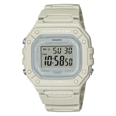 CASIO General W-218HC-8AVDF Illuminator Beige Digital Rubber Strap