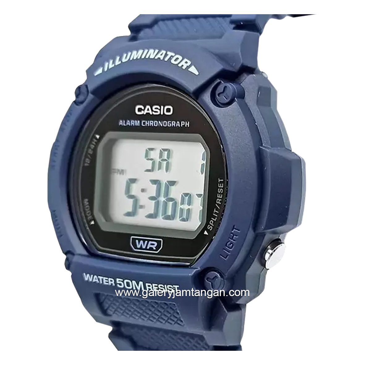 CASIO W-219H-2AVDF Digital Blue Resin Strap
