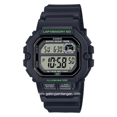 CASIO General WS-1400H-1AVDF Illuminator Sports Gear Black Digital Rubber Strap