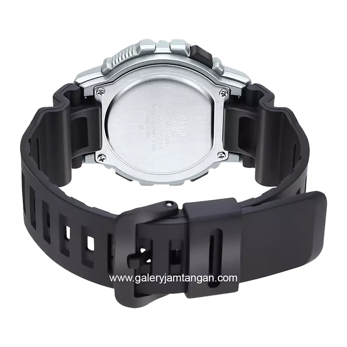 CASIO WS-1400H-1BVDF Digital Black Silver Rubber Strap