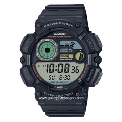 CASIO General WS-1500H-1AVDF Illuminator Black Digital Rubber Strap