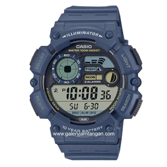 CASIO General WS-1500H-2AVDF Illuminator Blue Digital Rubber Strap