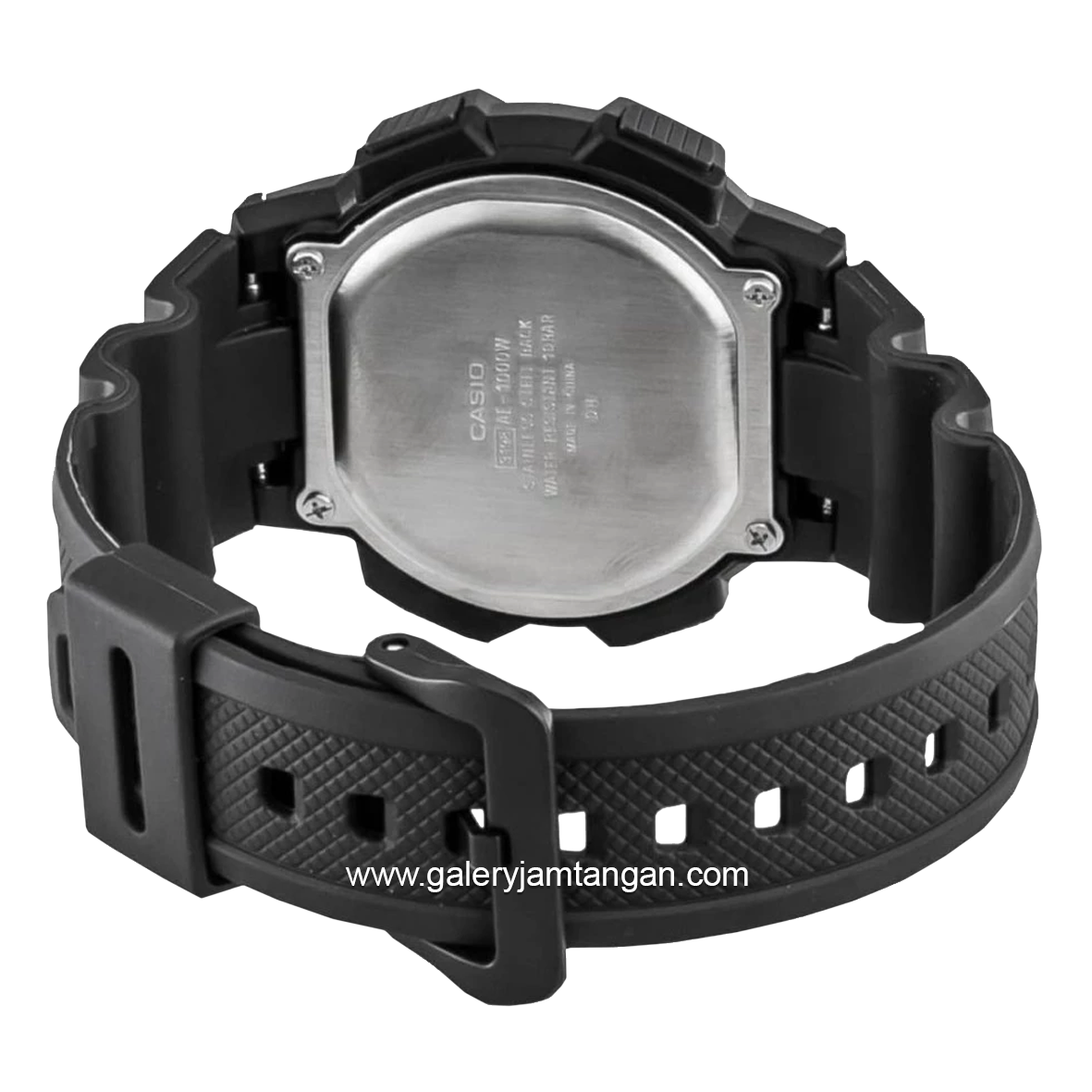 CASIO General AE-1000W-1BVDF Black Digital Rubber Strap
