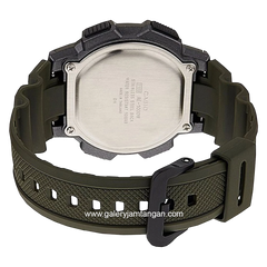 CASIO General AE-1000W-3AVDF Green Black Digital Rubber Strap