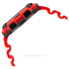 CASIO General AE-1000W-4AVDF Red Dial Black Digital Rubber Strap