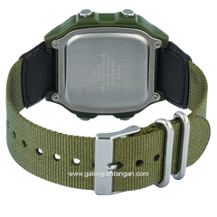 CASIO General AE-1200WHB-3BVDF Green Digital Canvas Strap