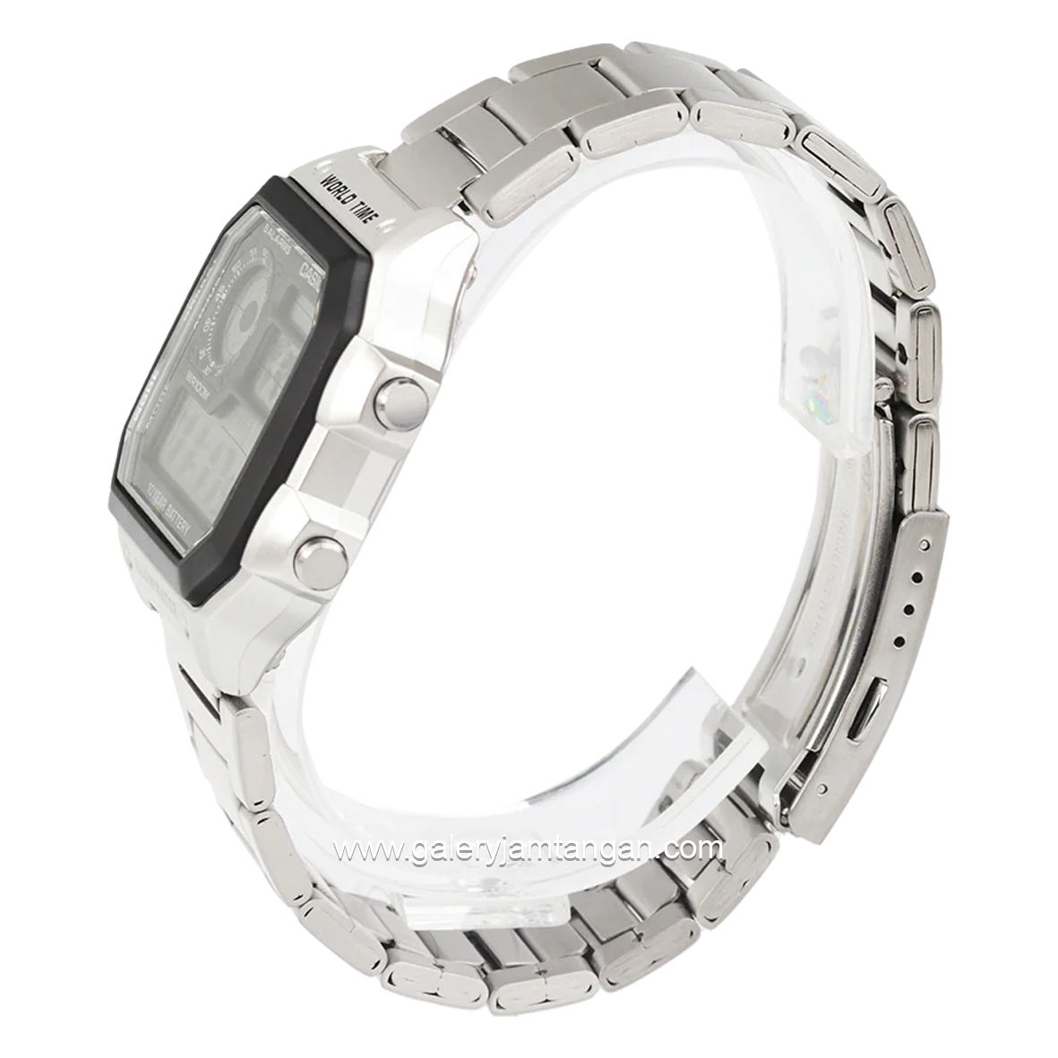 CASIO General AE-1200WHD-1AVDF Silver Dial Black Digital Stainless Steel Strap