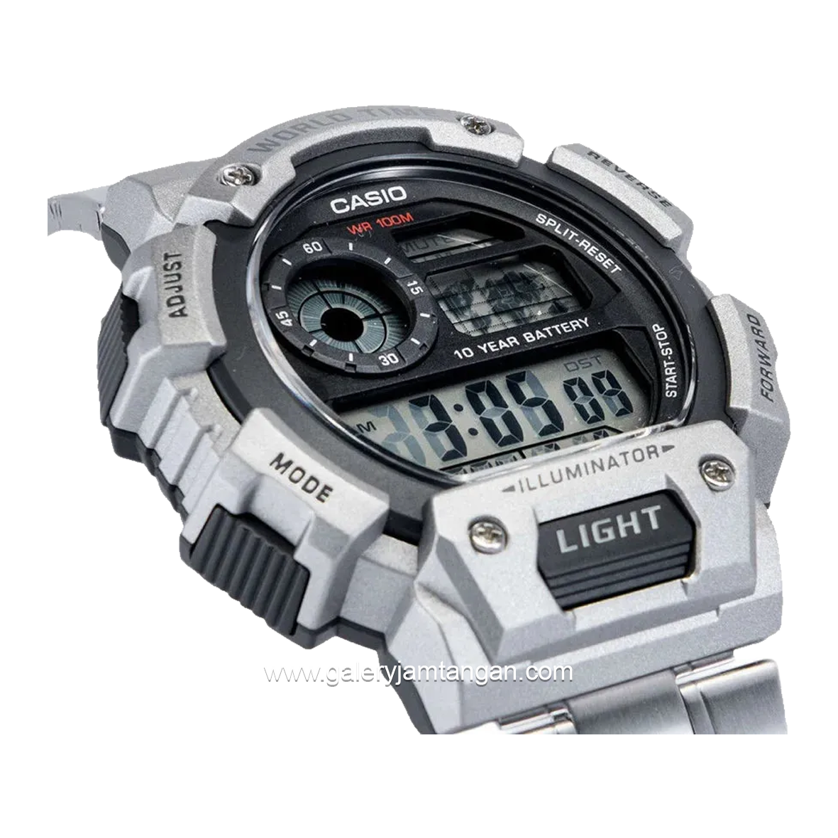CASIO General AE-1400WHD-1AVDF Silver Digital Stainless Steel
