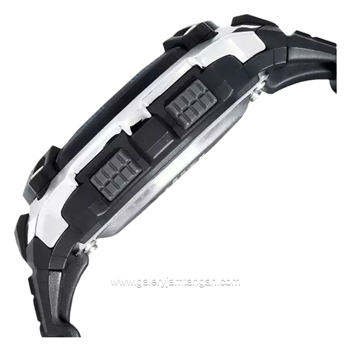 Casio AE-2000W-1BVDF Black Silver Resin Strap