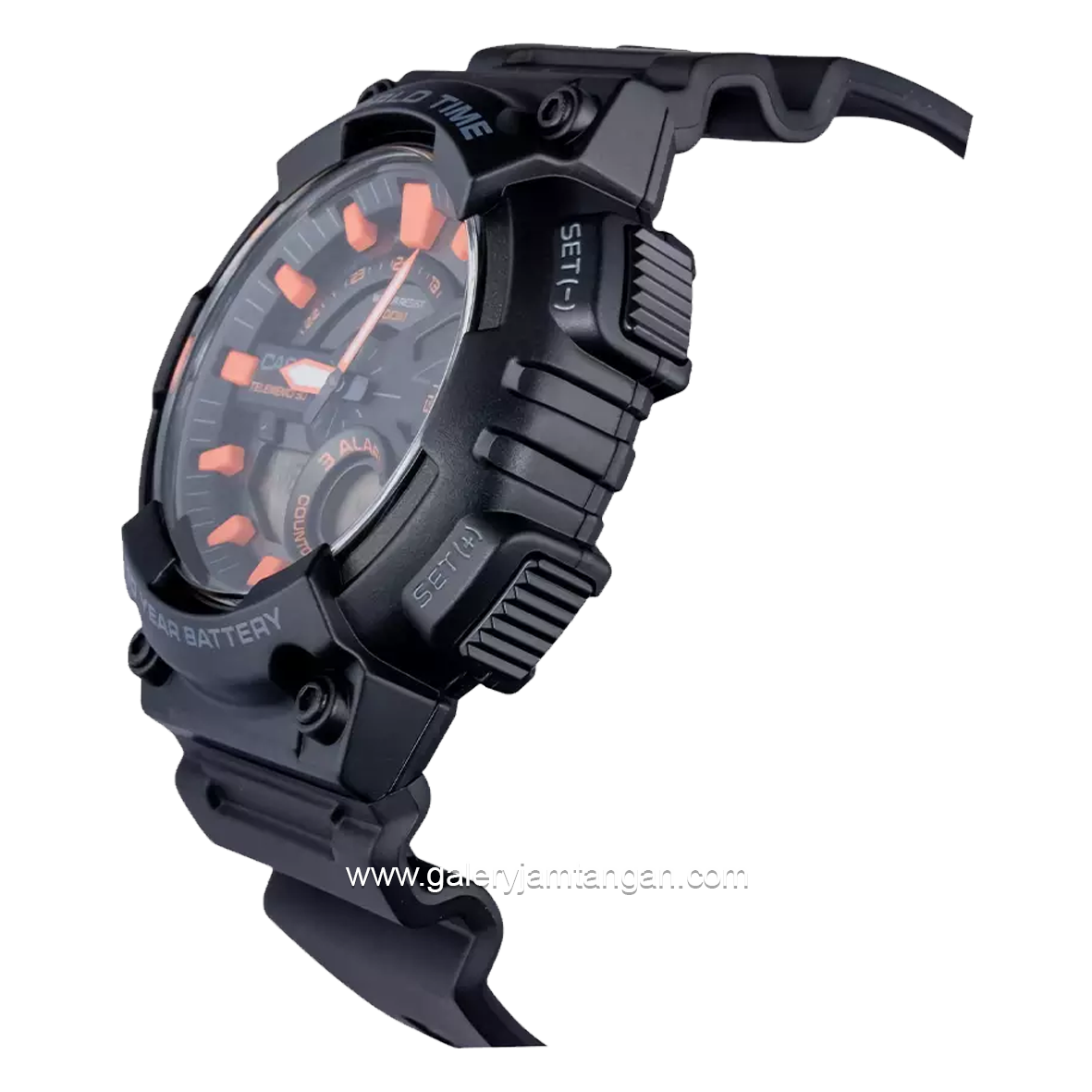 Casio AEQ-110W-1A2VDF Dual Time  Black Resin Strap