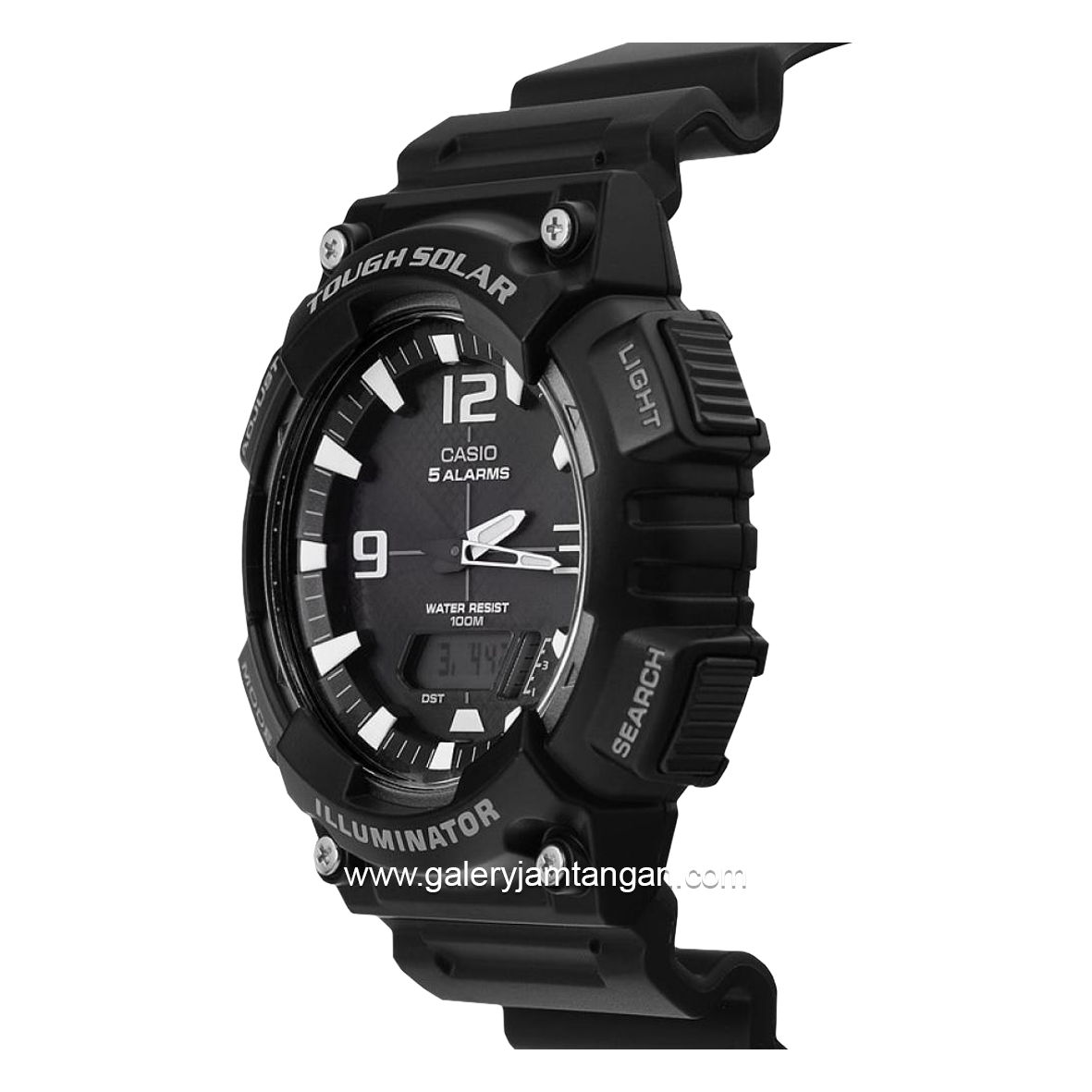 CASIO AQ-S810W-1AVDF Black Dual Time Resin Strap