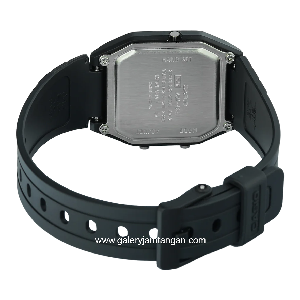 CASIO General AW-48HE-1AVDF Black Analog Digital Rubber Strap