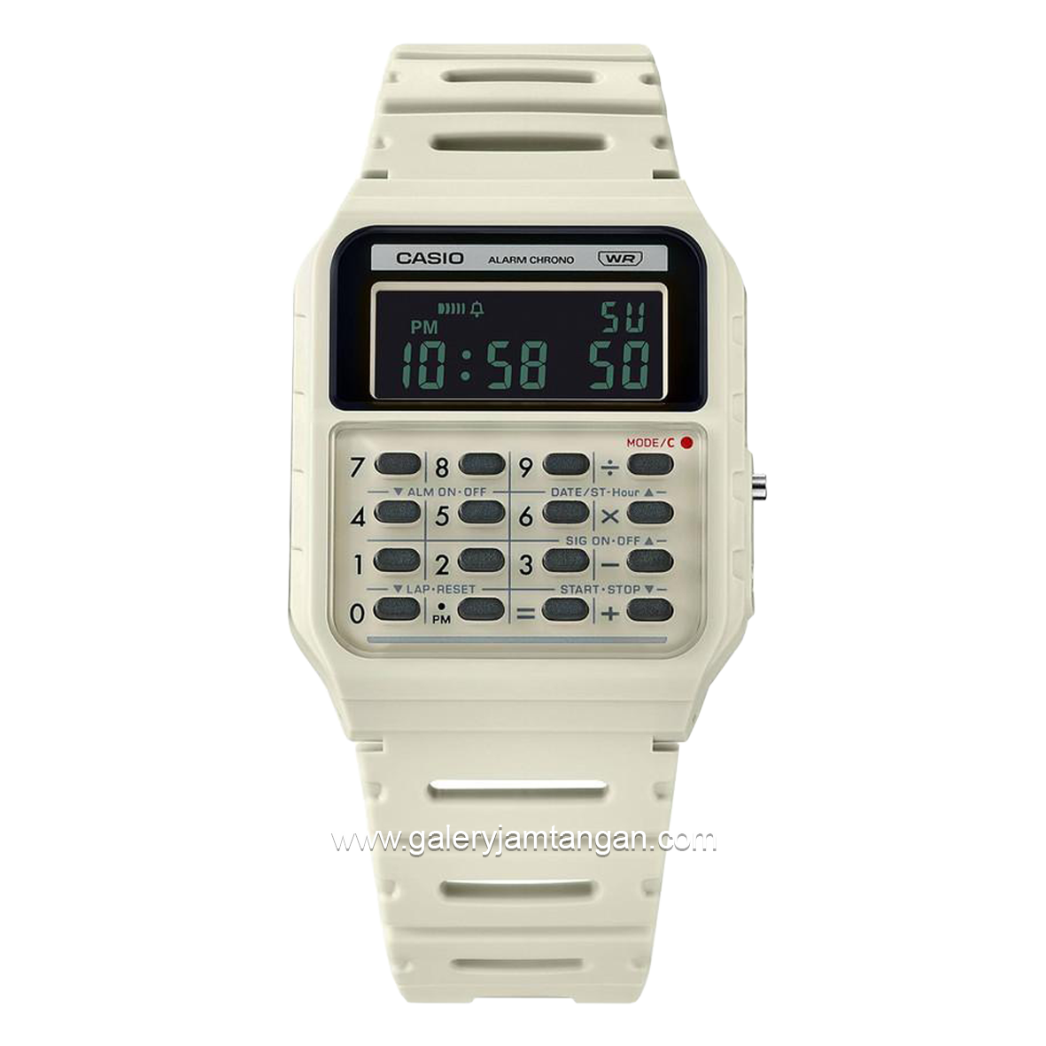 CASIO CA-53WB-8BDF White Digital Resin Strap