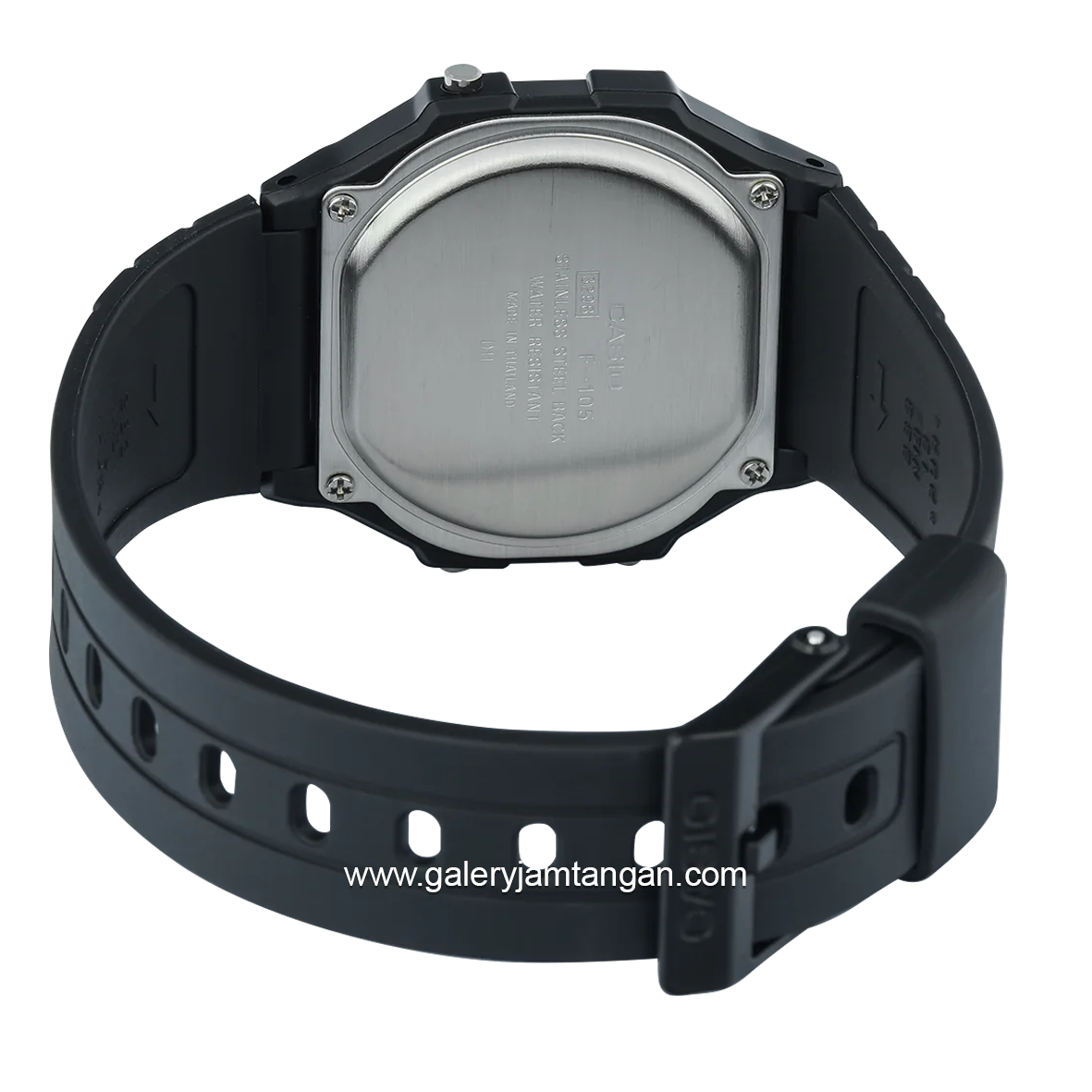 CASIO General F-105W-1ADF Black Digital Rubber Strap