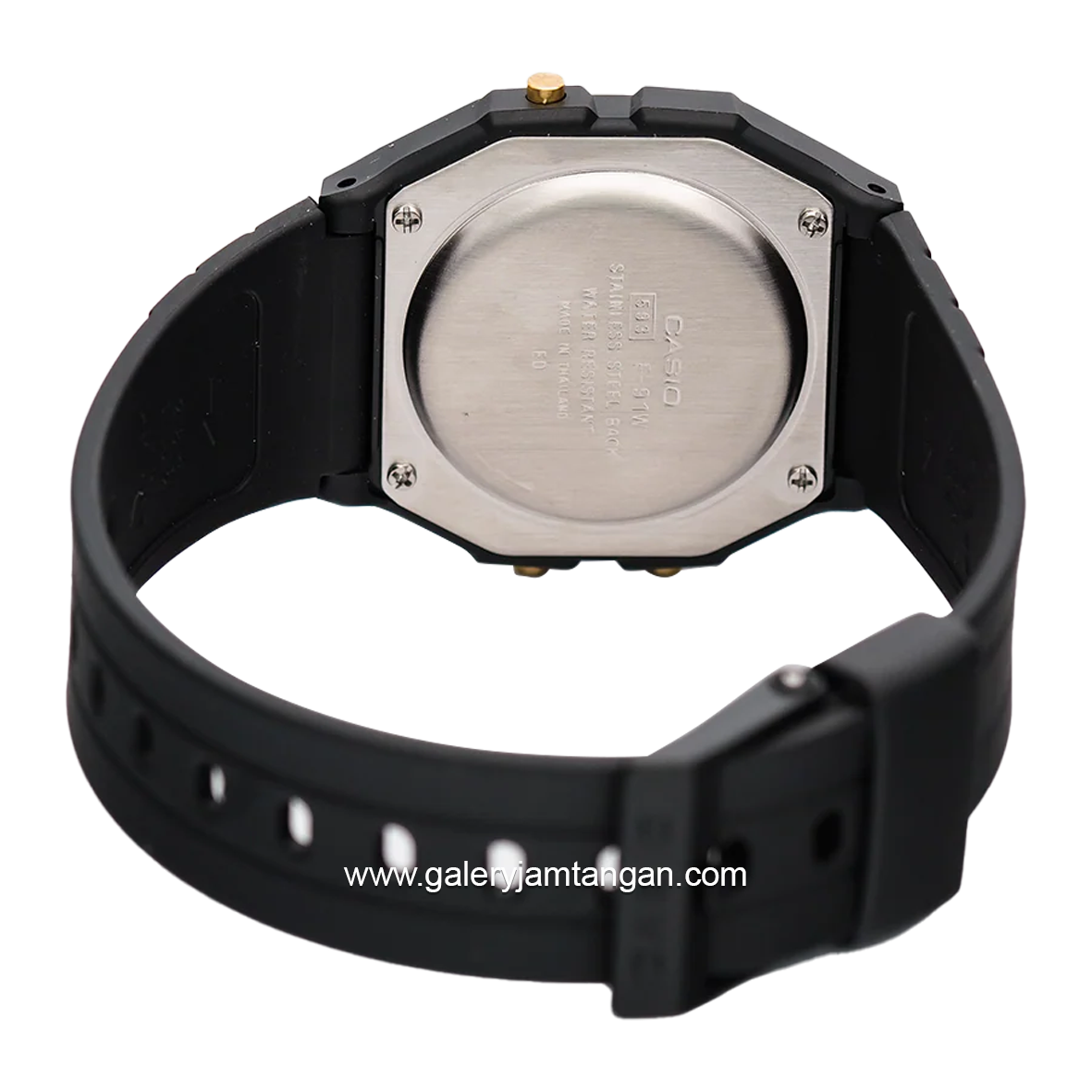 CASIO F-91WG-9QDF Digital Black Resin Strap