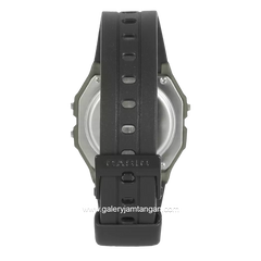 CASIO General F-91WM-3ADF Youth Black Green Digital Rubber Strap