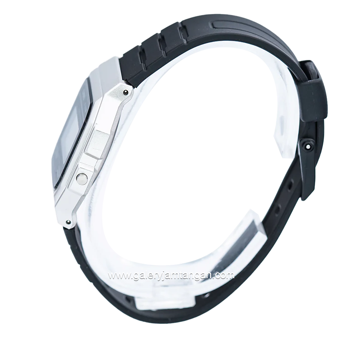 CASIO F-91WM-7ADF Digital Black Silver Resin Strap