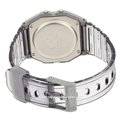 CASIO General F-91WS-8DF Youth Digital Grey Clear Rubber Strap