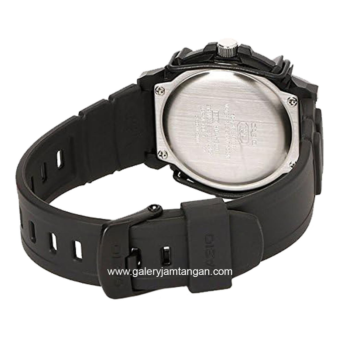 CASIO HDA-600B-7BVDF Black Dial White Resin Strap