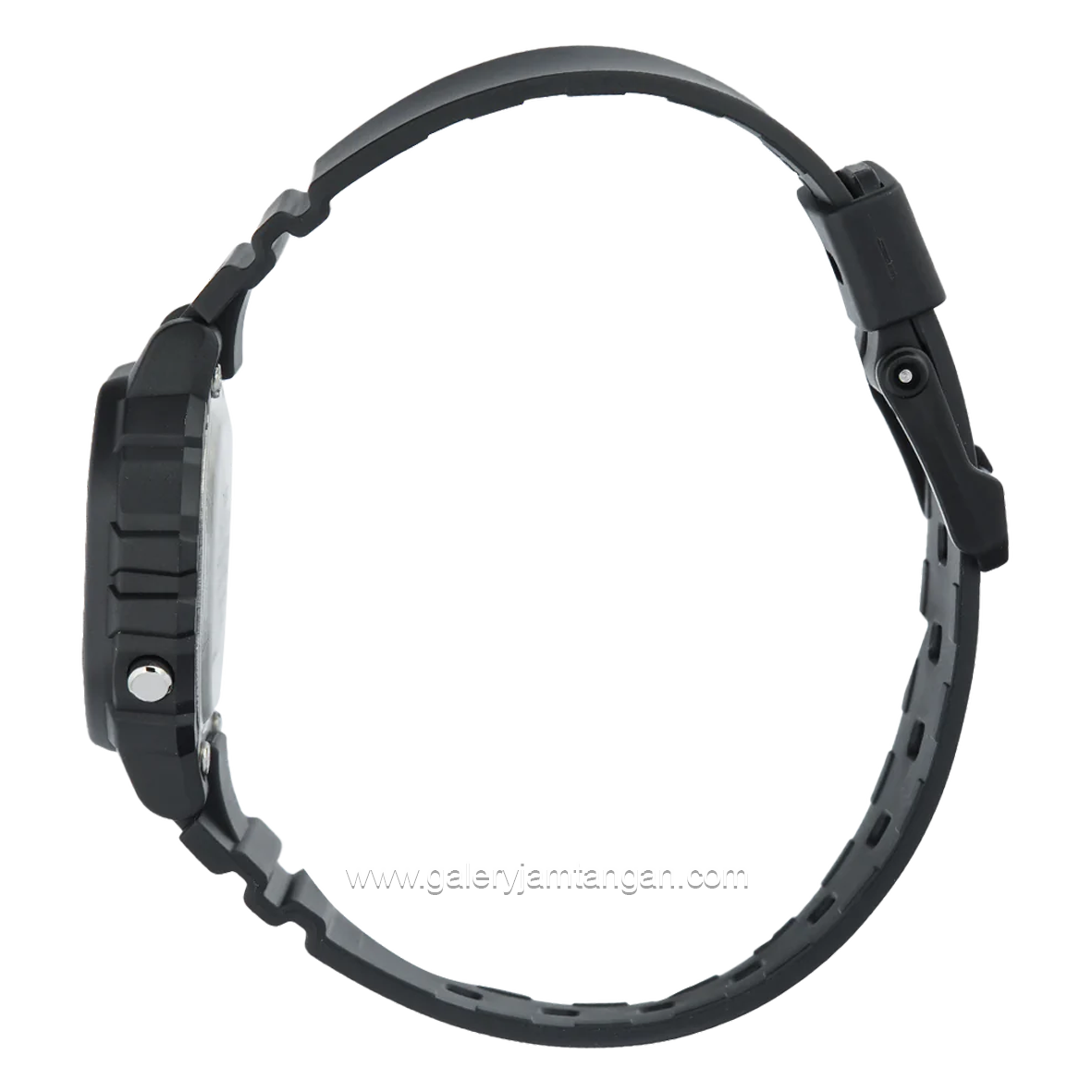 CASIO General LA 20WH 1BDF Black Digital Rubber Strap