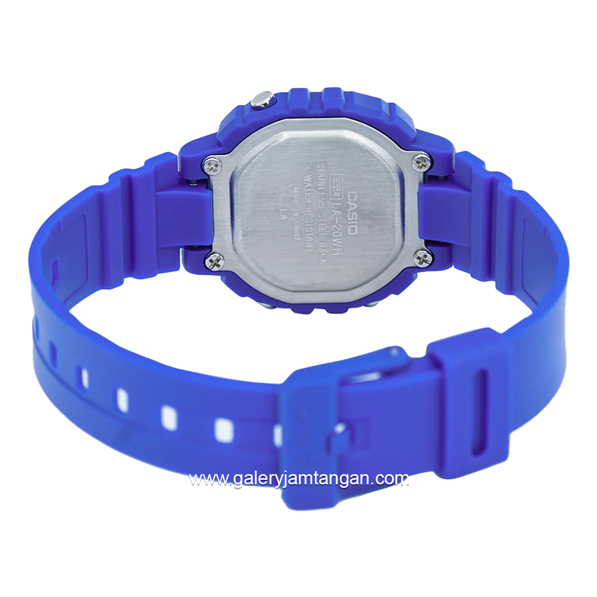 CASIO General LA-20WH-2ADF Blue Digital Rubber Strap