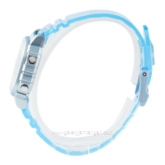 CASIO General LA-20WHS-2ADF Blue Digital Transparent Rubber Strap