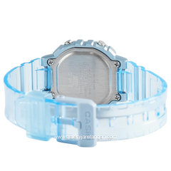 CASIO General LA-20WHS-2ADF Blue Digital Transparent Rubber Strap