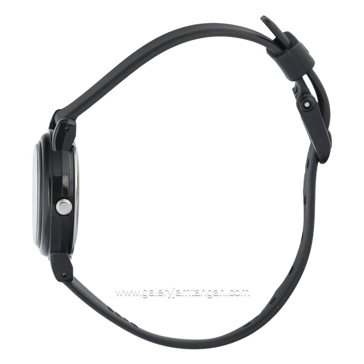 CASIO General LQ-139BMV-1BLDF Black Dial White Rubber Strap