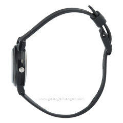CASIO General LQ-139BMV-1BLDF Black Dial White Rubber Strap
