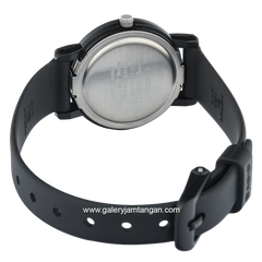 CASIO General LQ-139BMV-1BLDF Black Dial White Rubber Strap