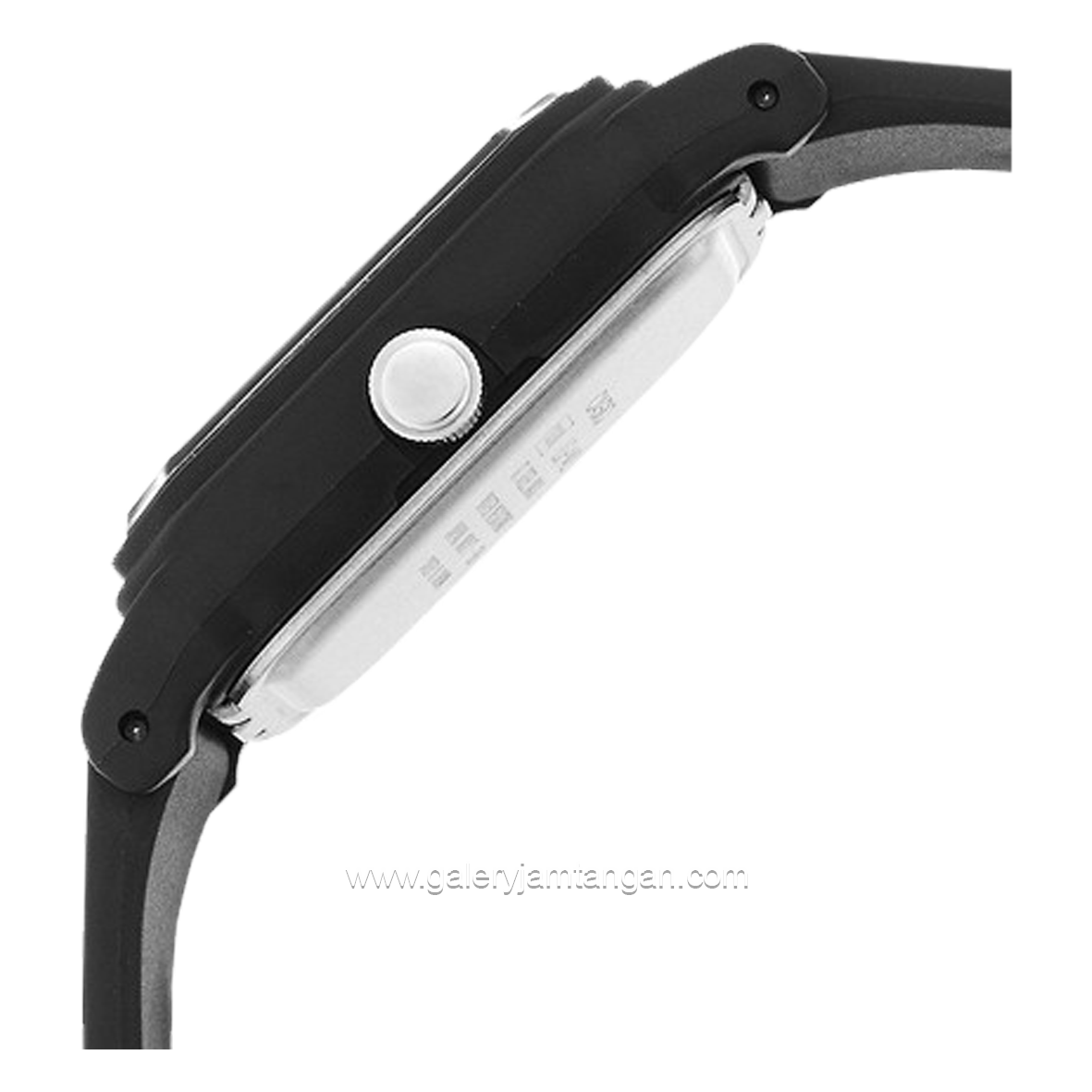 CASIO LQ-142-7EDF Black Dial White Resin Strap