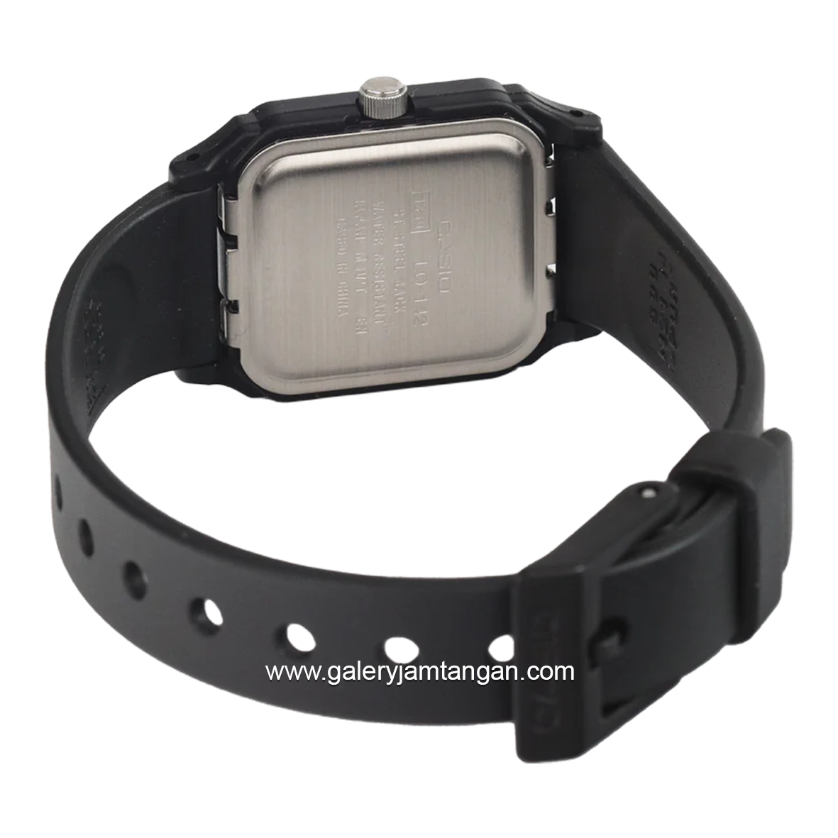 CASIO LQ-142E-7ADF Black Dial White Resin Strap