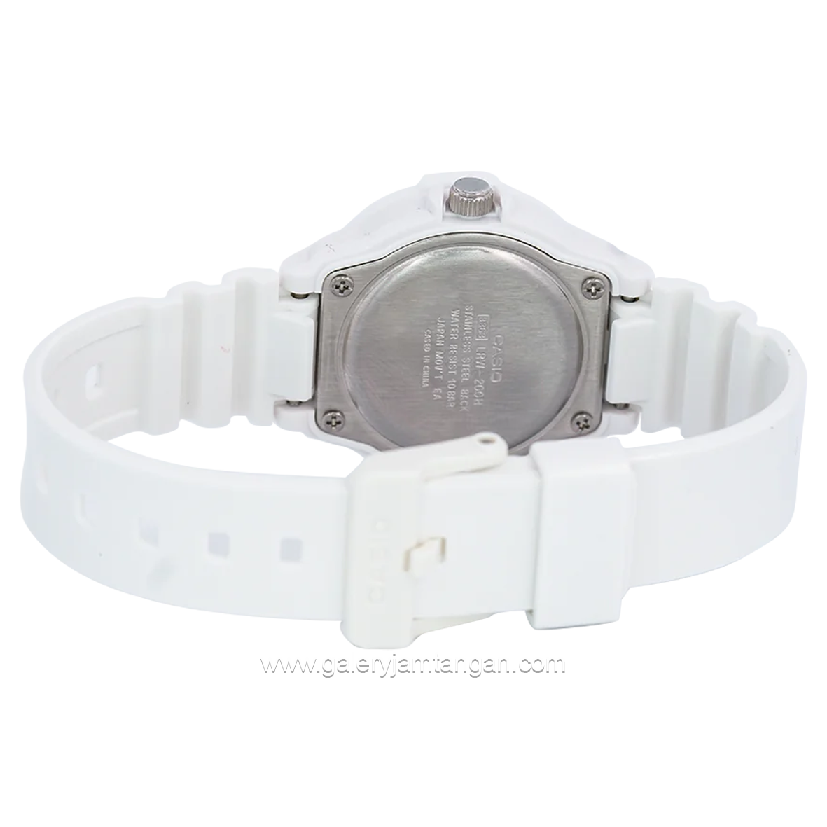 CASIO General LRW-200H-3CVDF White Dial Green Rubber Strap