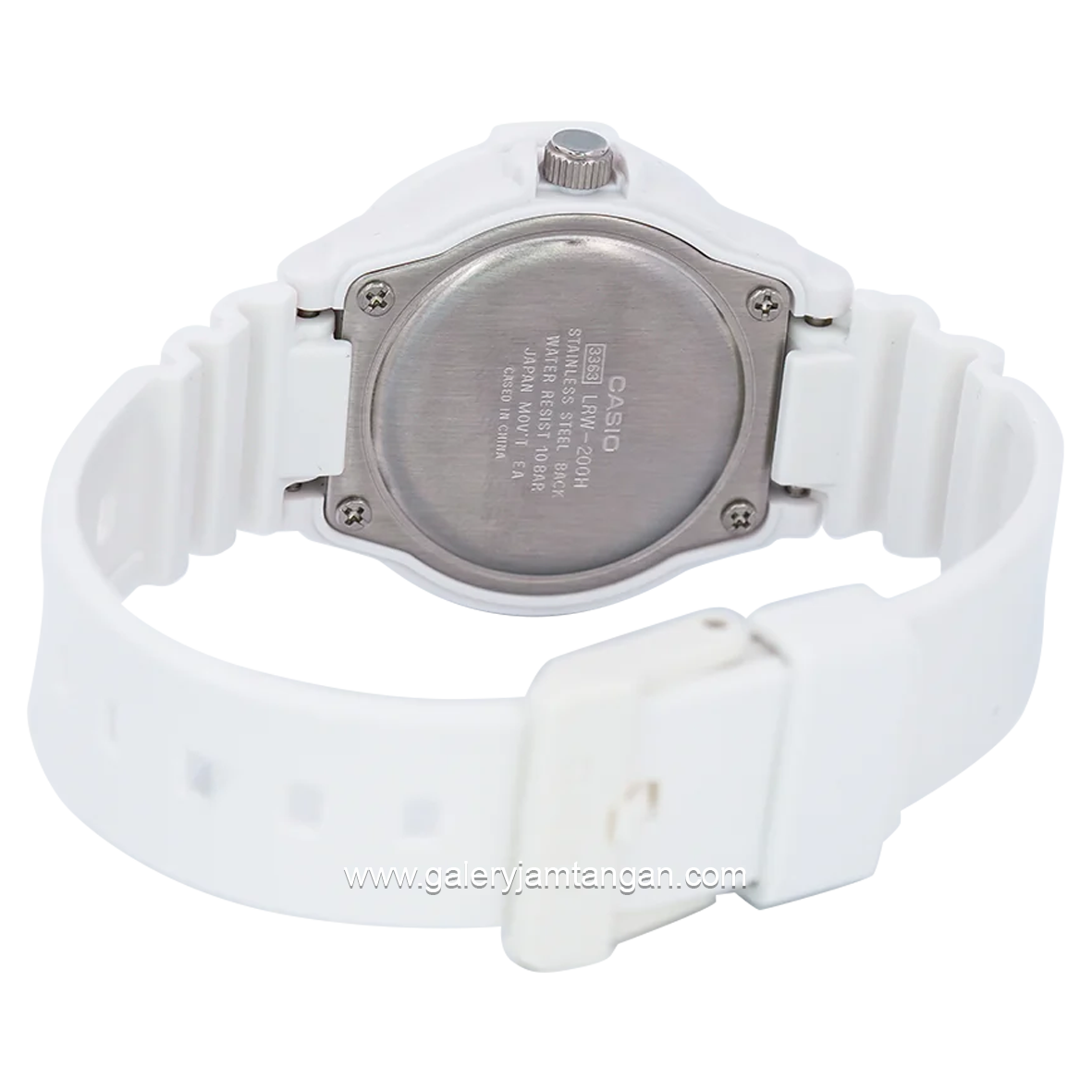 CASIO General LRW-200H-4E2VDR White Dial Multicolor Rubber Strap