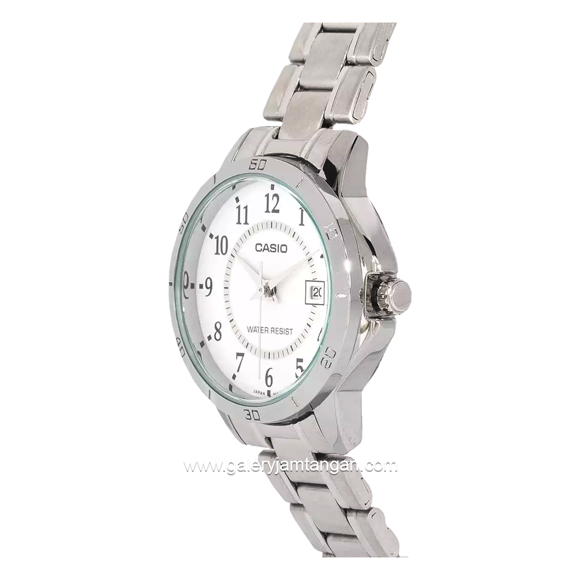 Casio General LTP-V004D-7BUDF Silver Dial White Stainless Steel