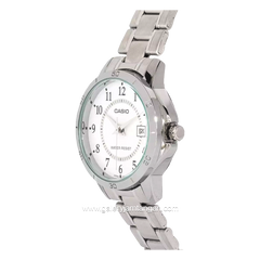 Casio General LTP-V004D-7BUDF Silver Dial White Stainless Steel