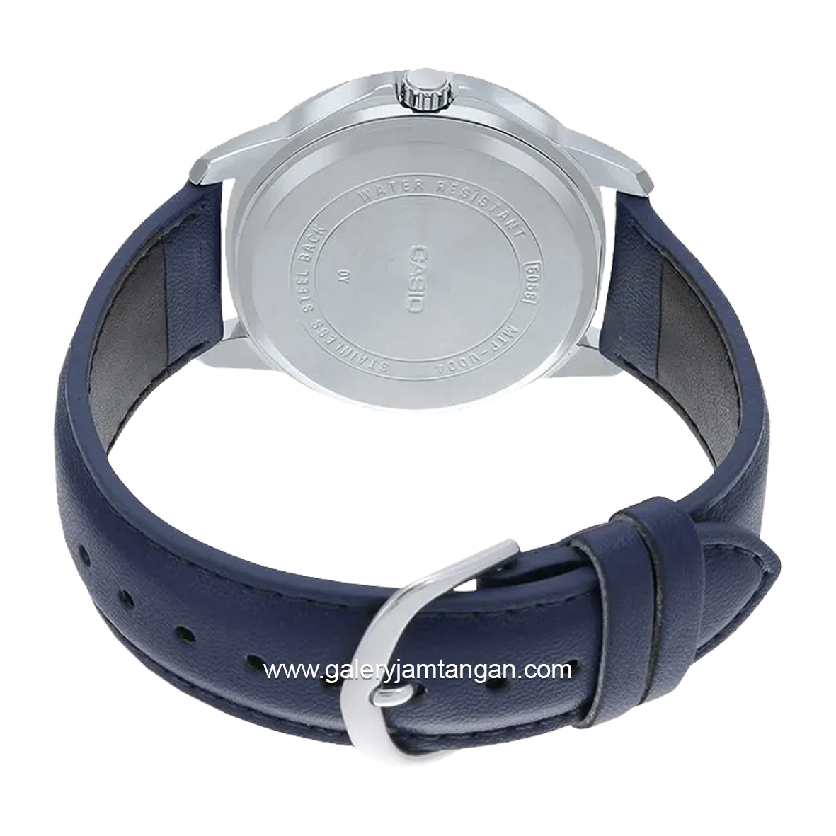 CASIO General LTP-V004L-2BUDF Blue Silver Leather Srap