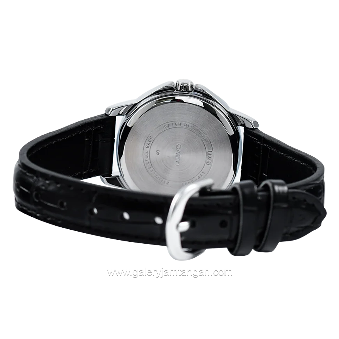 CASIO General LTP-V004L-7AUDF Black Silver Leather Strap