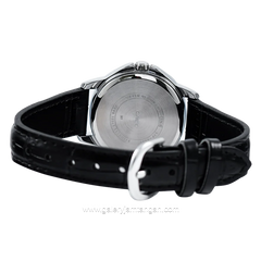 CASIO General LTP-V004L-7AUDF Black Silver Leather Strap