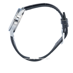 CASIO General LTP-V005L-1AUDF Black Silver Leather Strap