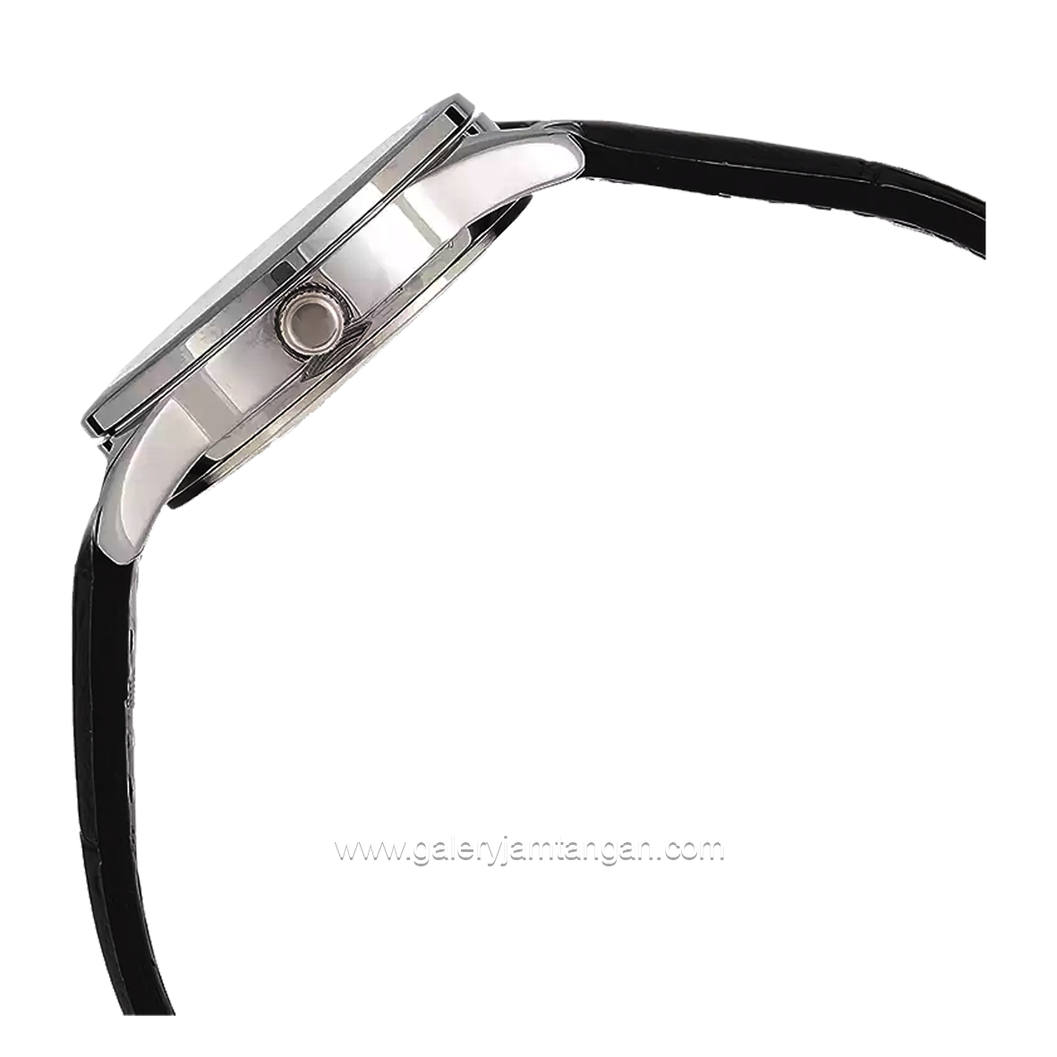 CASIO LTP-V005L-2BUDF Black Silver Dial Blue Leather Strap