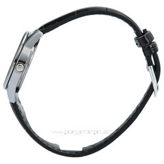CASIO General LTP-V005L-7AUDF Black Silver Leather Strap