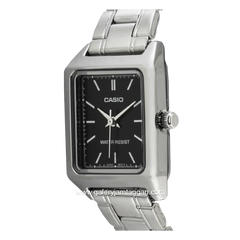 CASIO General LTP-V007D-1EUDF Silver Dial Black Stainless Steel