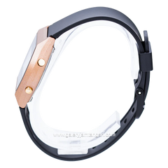 CASIO General LW-204-1ADF Black Rosegold Digital Rubber Strap