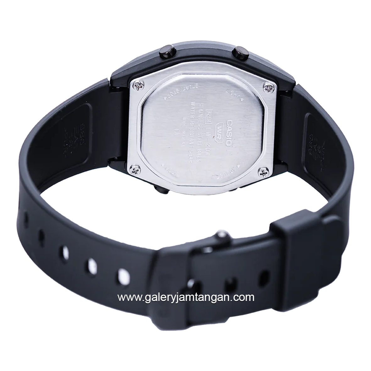 CASIO General LW-204-1BDF Black Digital Resin Strap