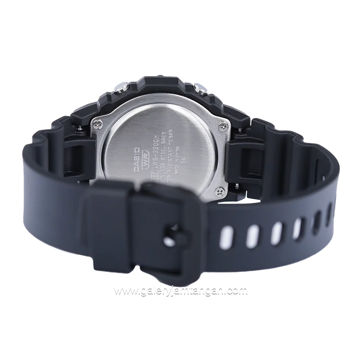 CASIO LWS-2200H-1AVDF Black Digital Resin Strap