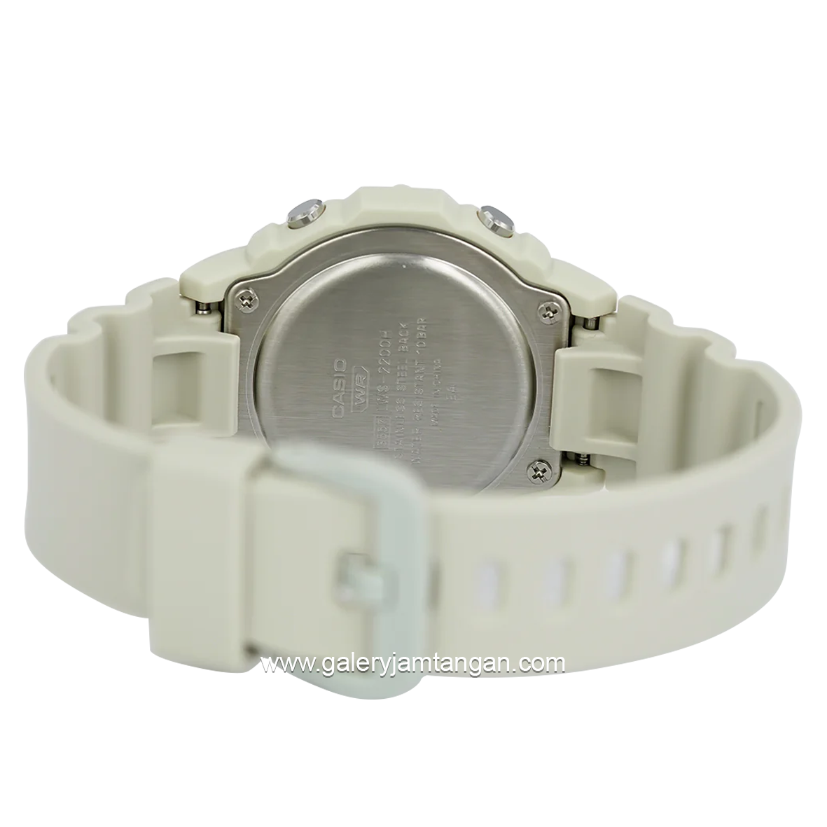 CASIO LWS-2200H-8AVDF White Digital Resin Strap