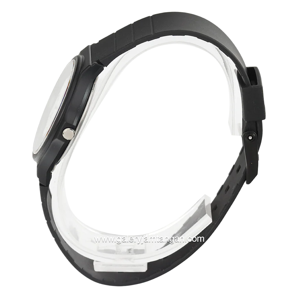 CASIO General MQ-24-7B2LDF Black Dial White Rubber Strap